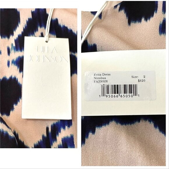 ULLA JOHNSON Evita Dress in Nimbus , Size 2, New with tag - Picture 5 of 16